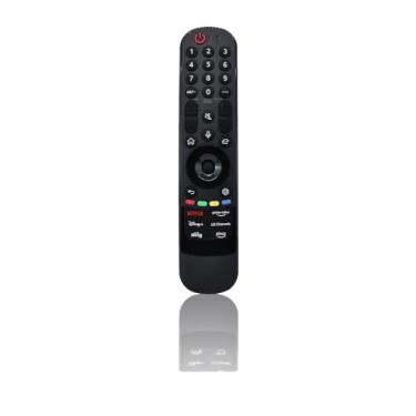Imagem de JISOWA Voice Magic Controle remoto universal para LG A2 B2 C2 LQ630B AUA QNED80 QNED85 NANO75 UQA QNED80 URA UQ9000 PUD QNED75 QNED80A UR9000 Series Smart TV MR21GA MR22GA MR233 GN AKB7 Substituição