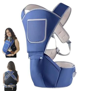 Imagem de Canguru Carregador Bebe Criança Passeio Viagem Bolso Alça Ajustavel Acolchoada Ergonomica Resistente Praticidade Suporte Segurança