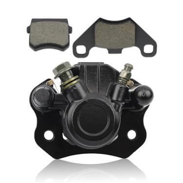 Imagem de ABCERRSI Pinça de freio a disco hidráulico frontal com pastilhas de freio sobressalentes compatível com 110cc 150cc 200cc 250cc Taotao ATV Quad Bike Buggy Kazuma Sunl 4 Wheeler XRX 150
