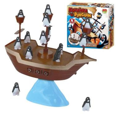 Imagem de Jogo Equilibra o Pinguim Brinquedo Infantil de Equilíbrio e Coordenaçã