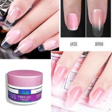 Imagem de Fibra Gel Lirio Uv Led 15 Unhas Manicure Salão Acrigel Fibra