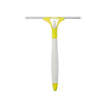 Imagem de Rodo Rodinho Limpa Vidro Pia Azulejos Com Spray Reservatório Amarelo