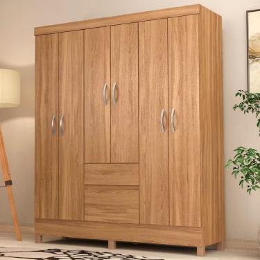 Imagem de Guarda Roupa Bartira Brusque Ii Com 6 Portas E 2 Gavetas Amendola