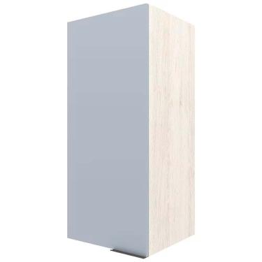 Imagem de Armário Aéreo Cristal Mdp 1 Porta E 2 Prateleiras Bartira Freixo-azul Wood