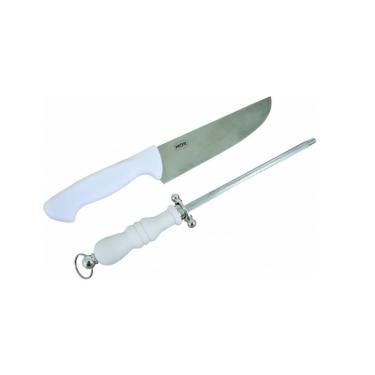 Imagem de Kit Assador Faca E Chaira Mor