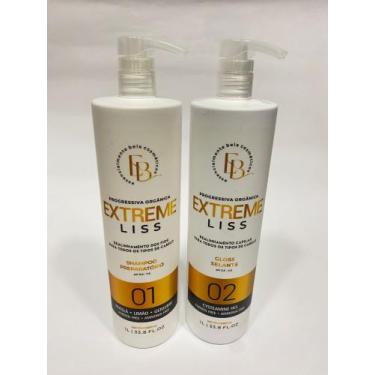 Imagem de Kit Escova progressiva Profissional Extreme Liss 100% Orgânica. 2X1000