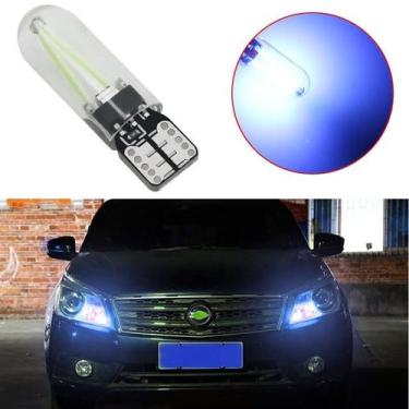 Imagem de Par Lâmpada T10 Led Cob Pingo Filamento De Vidro Farolete - Lagos Impo