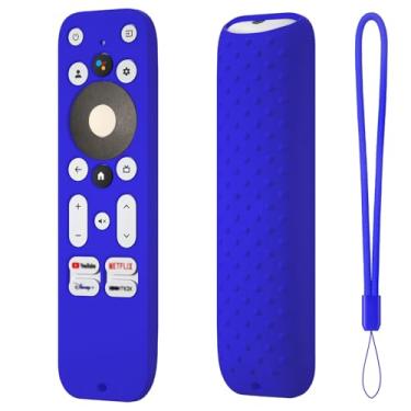 Imagem de Hi Color Capa de silicone compatível com Onn TV 4K UHD Streaming Stick TV Box 100024646 100026240 Capa protetora antiderrapante (azul)