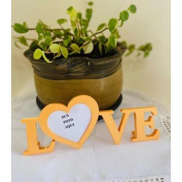 Imagem de Love palavra letreiro decoração casa sala quarto rack plástico - Genér