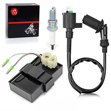 Imagem de MOTO1988 Caixa De Cdi E Bobina Ignição, Vela Ignição Compatível Com Polaris Phoenix 200 2005 0452310