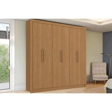 Imagem de Guarda Roupa Casal 6 Portas e 2 Gavetas M569 Canela - Kappesberg