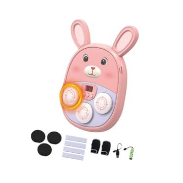 Imagem de Dynwave Máquina de boxe musical com função de brinquedo esportivo para meninas, treino de parede, equipamento de treinamento de agilidade e socos para, Rosa, 32x24x4.35 Cm