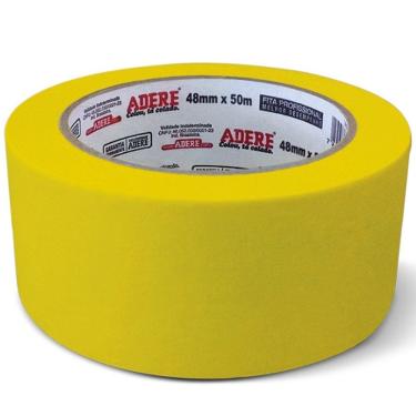 Imagem de Fita Crepe Automotiva A128RA Amarela 48MM X 40M Adere