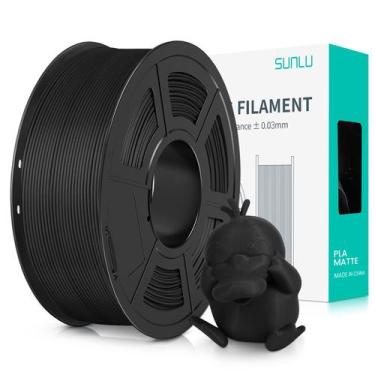 Imagem de Filamento de impressora 3D SUNLU PLA Matte 1,75 mm, bobina de 1 kg