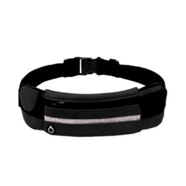 Imagem de Pochete Corrida Impermeável Fitness – Compacta e Versátil para Celular, Chaves e Dinheiro | Ideal para Atividades ao Ar Livre (Preto)