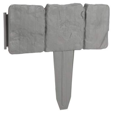 Imagem de Luqeeg 10 peças de cerca de jardim, cerca de estacas de jardim de plástico, faça você mesmo, emenda dobrável, jardinagem de piso de plástico, bordas, canteiros de flores de gramado, bordas de plantas