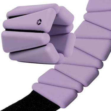 Imagem de OmWeights – Pesos de pulso e tornozelo para homens e mulheres | Eleve seus exercícios com pulseiras pesadas | Pesos de tornozelo para cardio, ioga e pilates para mulheres e homens | Pesos ajustáveis