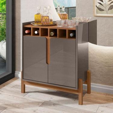 Imagem de Buffet Bar com Adega Hangzhou Pérola Cedro - CASA H