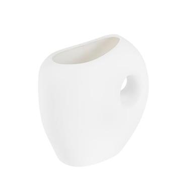 Imagem de Restaurantware - Vaso de flores de mesa, 1 vaso de jarro - estilo minimalista, para flores frescas ou artificiais, vaso de cerâmica preta para decoração de casa, cozinha, casa, sala de estar