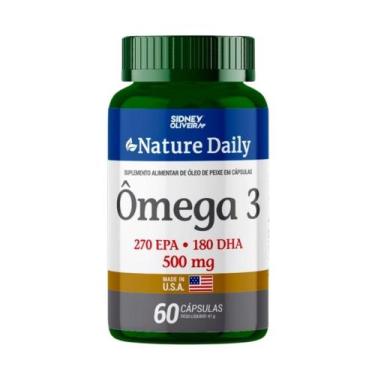 Imagem de Ômega 3 500mg nature daily 60 cápsulas sidney oliveira