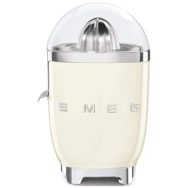 Imagem de Espremedor de Frutas Elétrico Retro para e Limão, Aço Inoxidável, 80W, 110v, SMEG CJF01CRUS, Creme