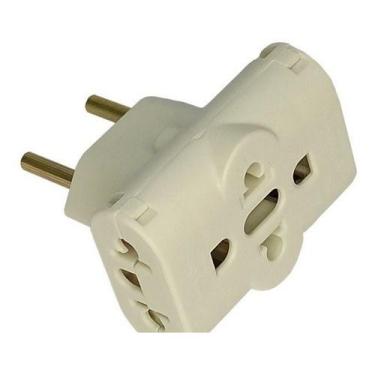 Imagem de Adaptador T Inverso 3 Saídas 10a 20a Tomada Novo Padrão - oem