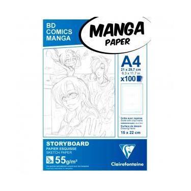 Imagem de Bloco de Papel Mangá Clairefontaine Storyboard A4 55g/m²