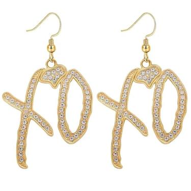 Imagem de Colar unissex com pingente de letra High Hip Hop XO para mulheres e homens, novo Rock Rapper 2026 fashion acessórios de zircônia cúbica joias criativas presente, Adjustable, Liga de aço, Sem pedra