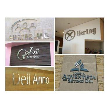 Imagem de Letra Aço Inox Letreiro Em Aço Inox 3d 40cm - Unidade - CASINOX