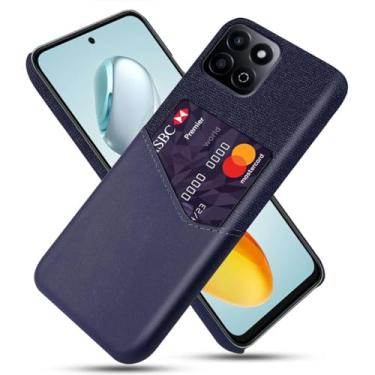 Imagem de Capa para Honor Play 60 Plus 5G,Anti-deslizamento,Proteção contra quedas de 360°,Resistência à impressão digital,Tela e caso de couro PU com 1 slot de cartão atrás-Blue