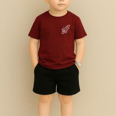 Imagem de Conjunto Infantil Masculino Estampa Foguete 115 Fofo Várias Cores Look