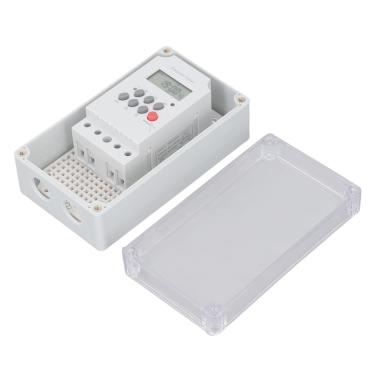 Imagem de lyrlody Timer de Bomba de Piscina, 28 Vezes Off, Concha à Prova d'água, Bateria de íons de Lítio, para Bombas de Piscina, Aquecedores, Filtros, Com Construção Robusta, Isolamento, Materiais (DC 12V)