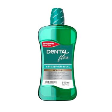 Imagem de Enxaguante Bucal Hortelã Antisséptico 500ml Dentalflex, Sem Álcool e Sem Flúor