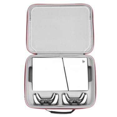 Imagem de RLSOCO Estojo de transporte para Playstation 5 Slim Digital Edition, bolsa de armazenamento de viagem para console de jogos PS5 slim, controle x2, carregador x1, tela portátil (apenas estojo)