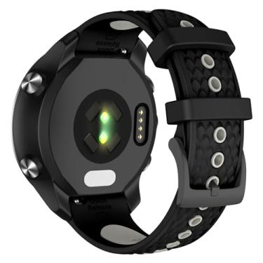 Imagem de OVERSTEP Pulseira de relógio Garmin Forerunner 245/Forerunner 645, pulseiras de substituição de 20 mm para relógio inteligente Venu/Venu SQ/Venu SQ2/Venu 2 Plus/Forerunner 158/165/55/Vivoactive 3