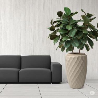 Imagem de Vaso de Planta Luxo 40 litros Diamante Alto Resistente cor Areia Plast