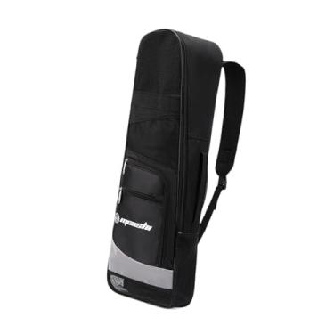 Imagem de Colaxi Mochila de mergulho com snorkel, bolsa de armazenamento para nadadeiras com alça de ombro ajustável, organizadora, bolsa de ombro para viagens, Preto