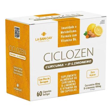 Imagem de Ciclozen Cúrcuma Limoneno 60 Cápsulas La San Day-Unissex
