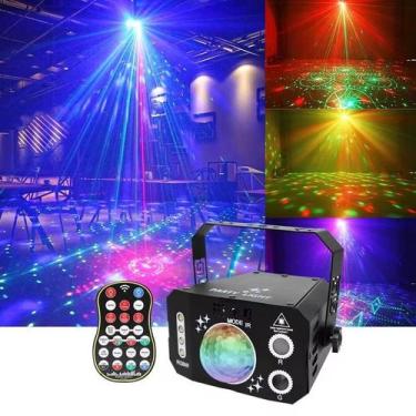 Imagem de Canhão de Luz Led Refletor Para Festas Show OIH-6905 RGB 10W USB - NoB