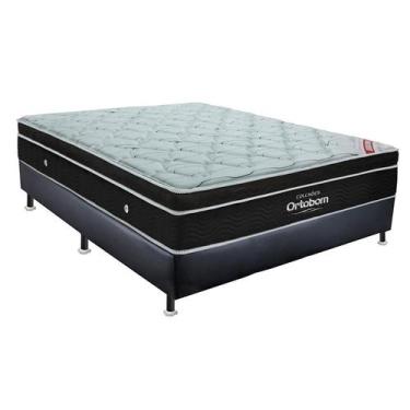 Imagem de Conjunto Cama Box Cori com Colchão Casal Molas Ensacada Elegant (28x13