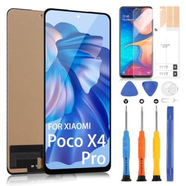 Imagem de Tela LCD Incell para Xiaomi Poco X4 Pro 5G Substituição de Tela para Xiaomi Poco X4 Pro 5G LCD Touch Screen Digitalizador Montagem com Kit de Ferramentas de Reparo 2201116PG (Preto, 6,7 polegadas)