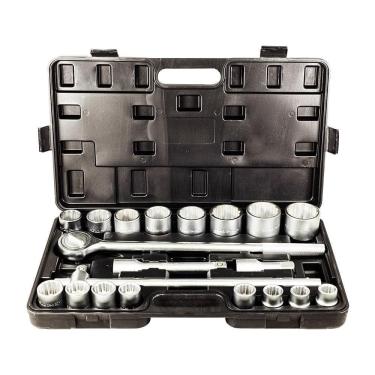 Imagem de Jogo De Soquetes Estriados Encaixe 3/4`` 21 Peças - Noll