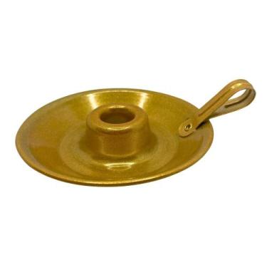 Imagem de Castiçal Prato - no-brand, Amarelo