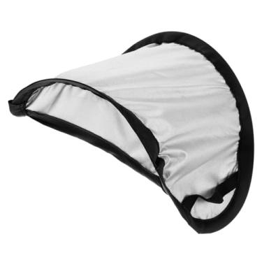 Imagem de ULTECHNOVO Protetor solar para para-brisa de carro protetor solar para carro protetor de brilho fácil de instalar suporte de telefone vertical tecido revestido de prata