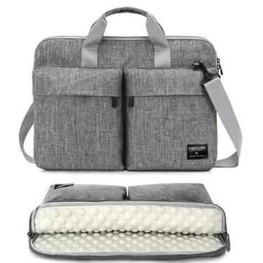 Imagem de Bolsa para laptop KINGSLONG, alça de ombro de 14 polegadas, cinza