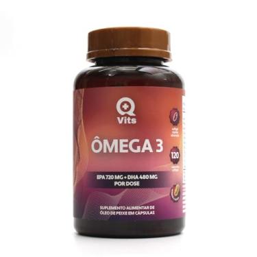 Imagem de Ômega 3 1000mg Concentrado EPA 720mg DHA 480mg QMaisVits 120 Cápsulas Softgel