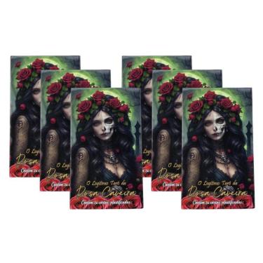 Imagem de Kit Com 6 O Tarô Da Rosa Caveira 36 Cartas Plas+Man