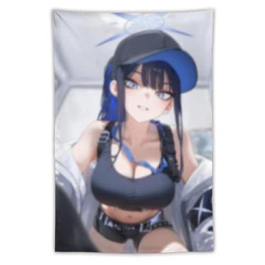 Imagem de LIEGBMEU Sexy Bikini Hot Anime Girl Tapeçaria 101.6 cm x 152.4 cm Interior Exterior Wall Quilt Art Decoração de Tapeçaria Caprichosa, AF213