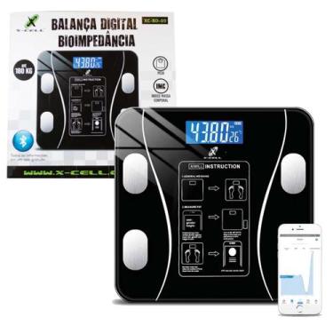 Imagem de Balança Digital Corporal Banheiro Bioimpedância Bluetooth - Flex