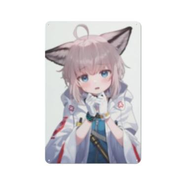 Imagem de Pôster de arte de menina de anime sexy quente placa de estanho vintage decoração de parede pôster 20 x 30 cm, AI321